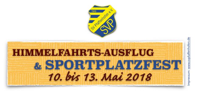 Sportplatzfest vom 10. bis 13. Mai 2018